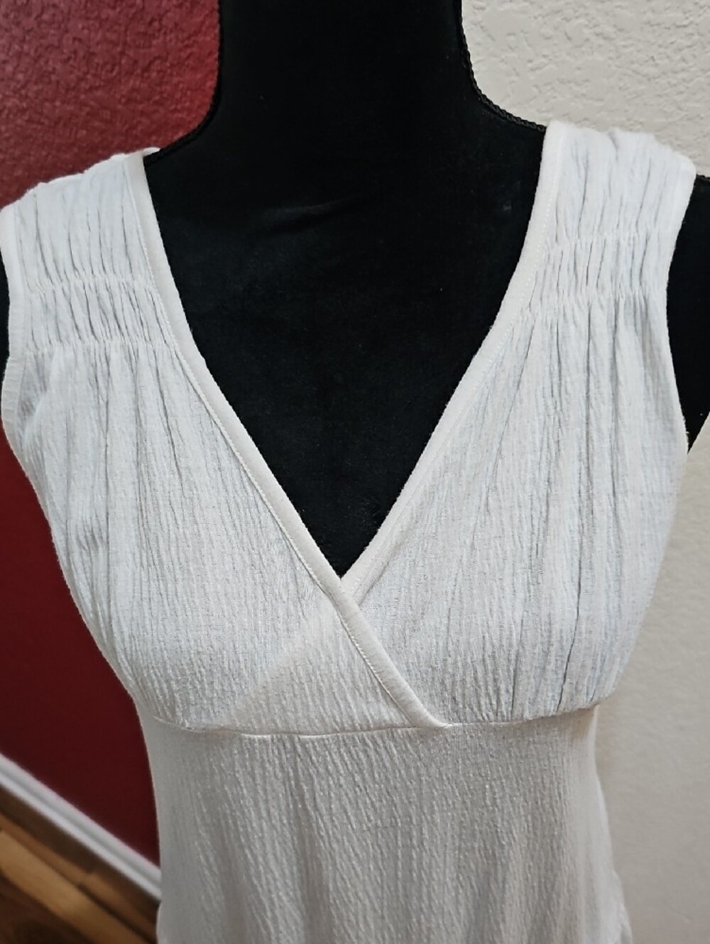 Chesley White Sleeveless V-Neck Tiered  Dress Size XL (Make A Reasonable Offer) - Picture 2 of 11